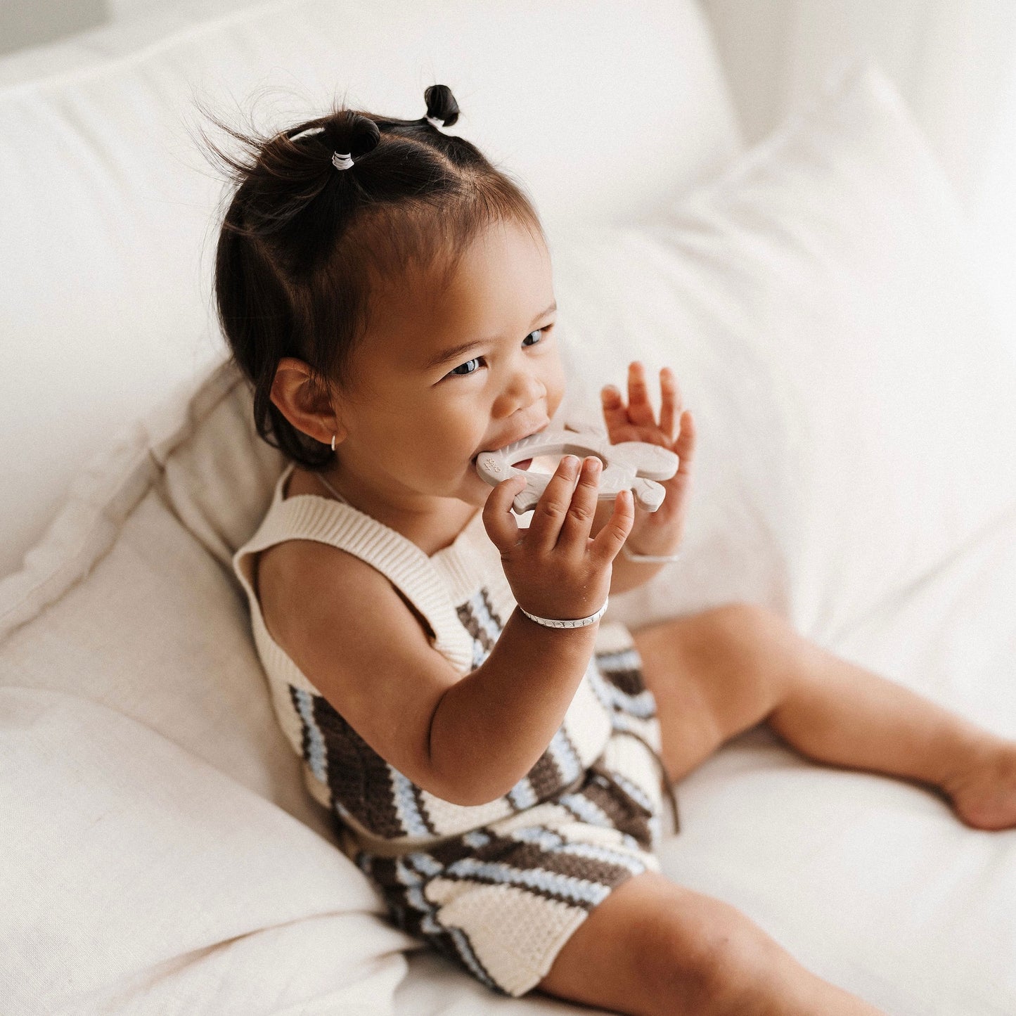 Polynesian Turtle Teether | Latte