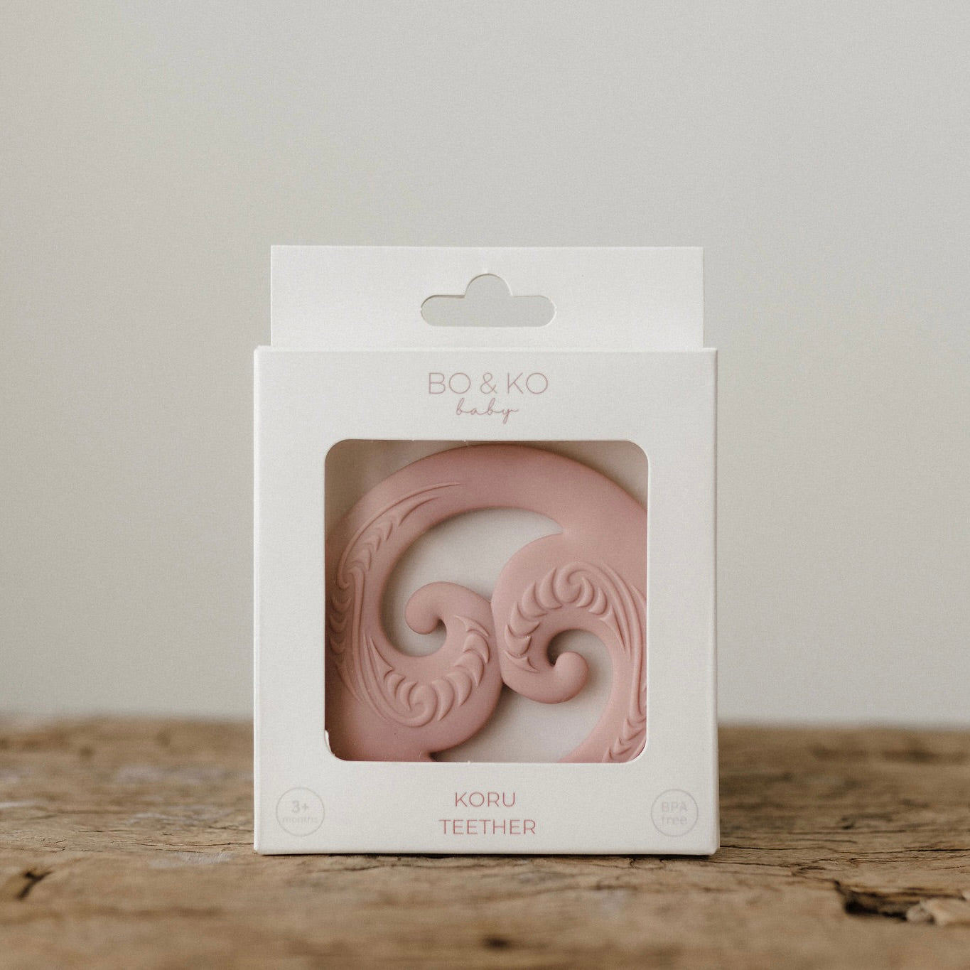 koru, baby toy, koru teether, Teether, Baby teether, Maori baby teether, maori teether, easy to hold, food grade silicone, bpa free, phthalate free, babies, teething, cultural baby products