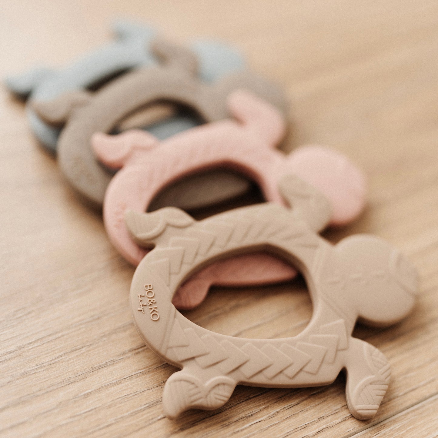 Polynesian Turtle Teether | Latte