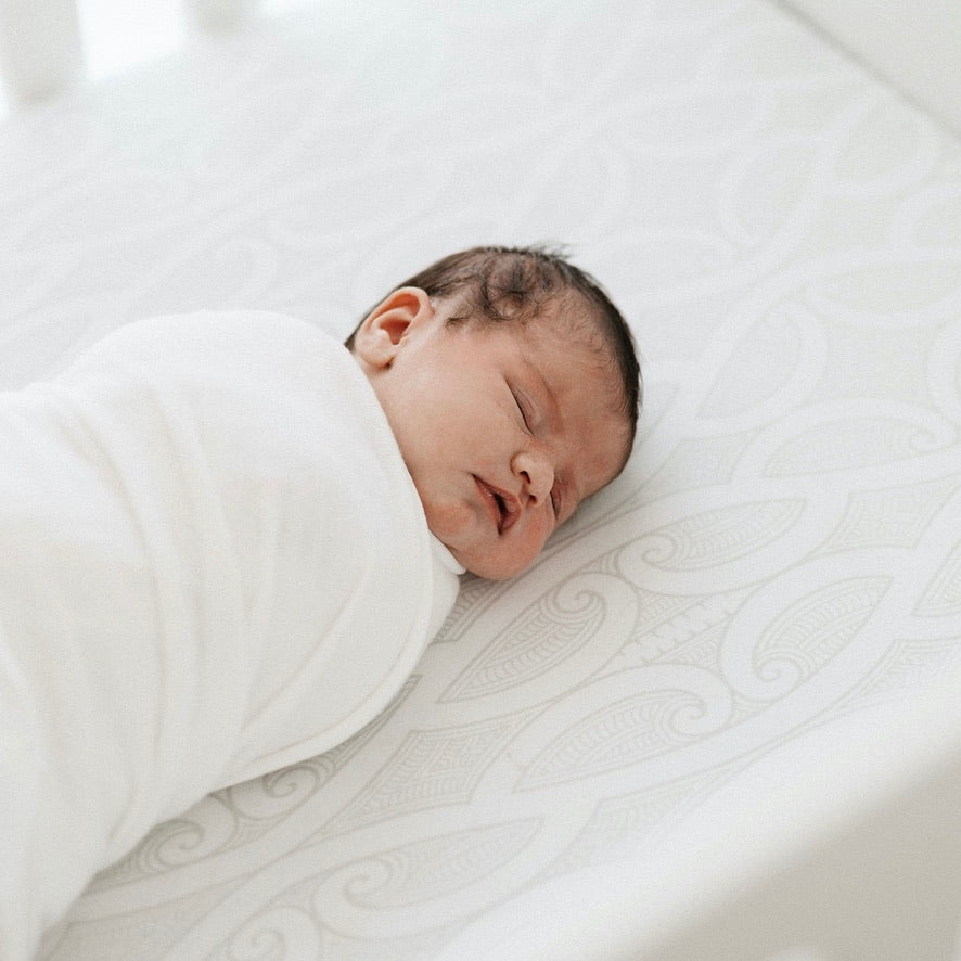 Māori cot sheet, koru cot sheet, Māori baby, maori, cultural baby, cot sheet, pepe cot sheet, pēpi cot sheet, koru, Māori baby,