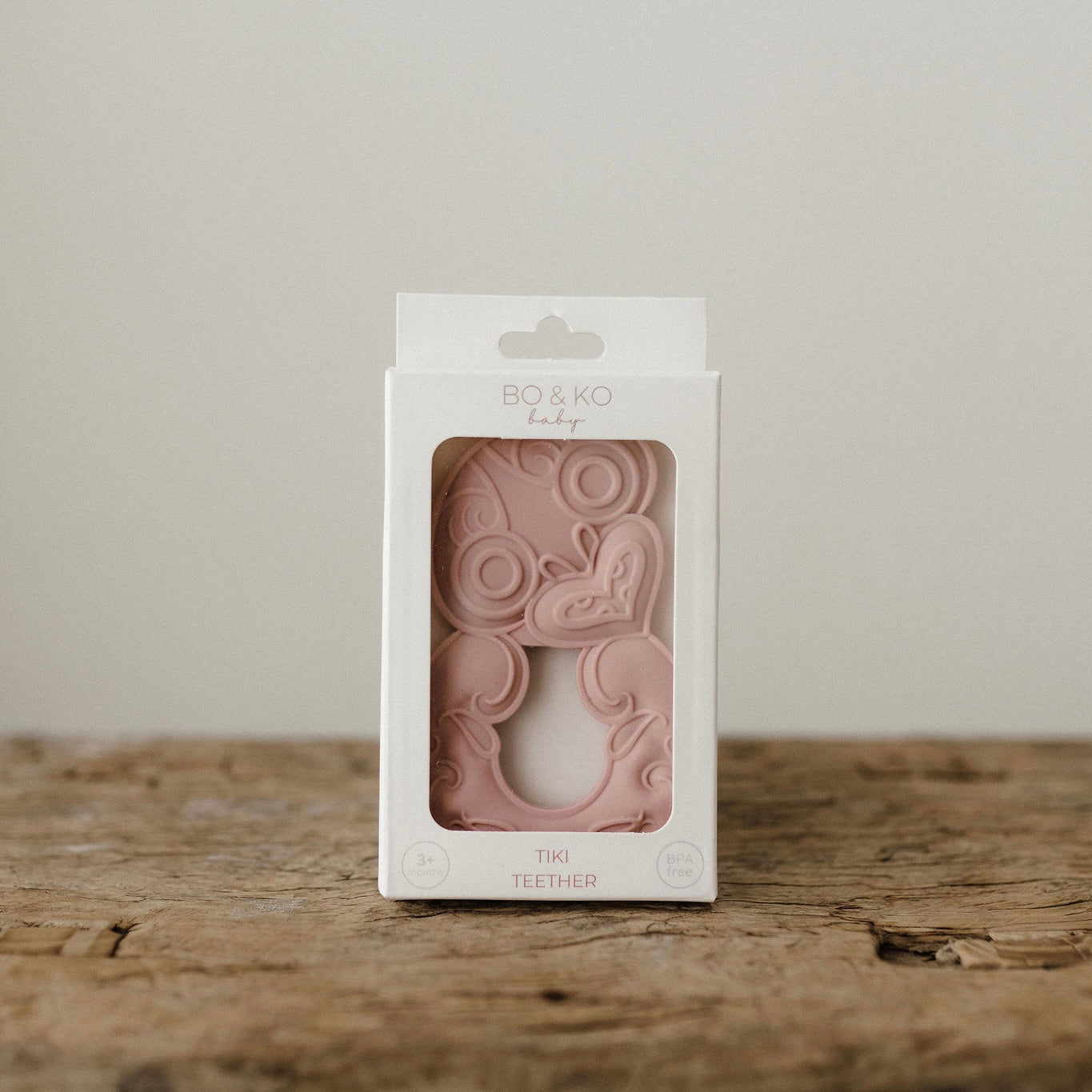 Tiki, Tiki teether, Teether, Baby teether, Maori baby teether, maori teether, easy to hold, food grade silicone, bpa free, phthalate free, babies, teething, cultural baby products