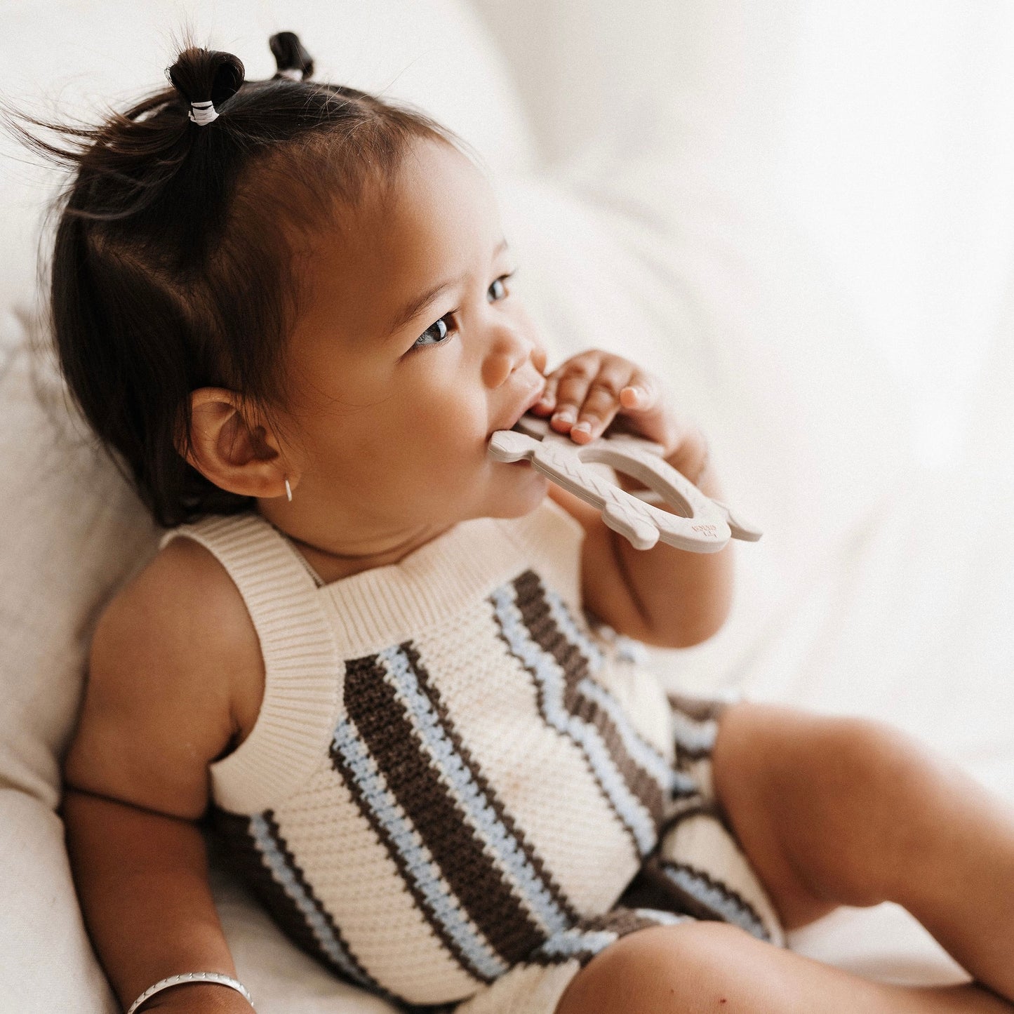 Polynesian Turtle Teether | Latte