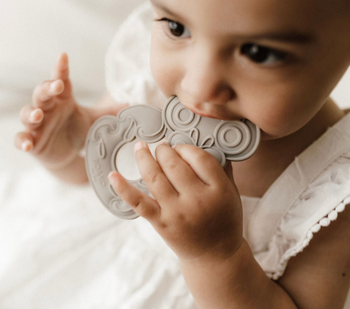 Tiki, Tiki teether, Teether, Baby teether, Maori baby teether, maori teether, easy to hold, food grade silicone, bpa free, phthalate free, babies, teething, cultural baby products