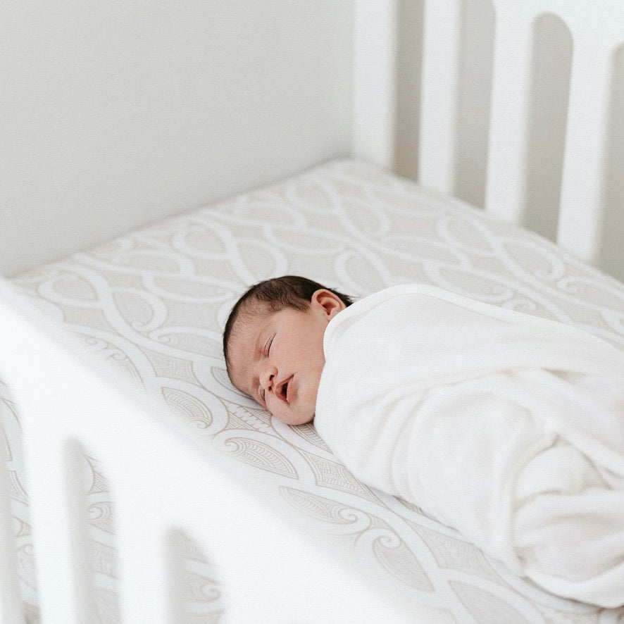 Māori cot sheet, koru cot sheet, Māori baby, maori, cultural baby, cot sheet, pepe cot sheet, pēpi cot sheet, koru, Māori baby,