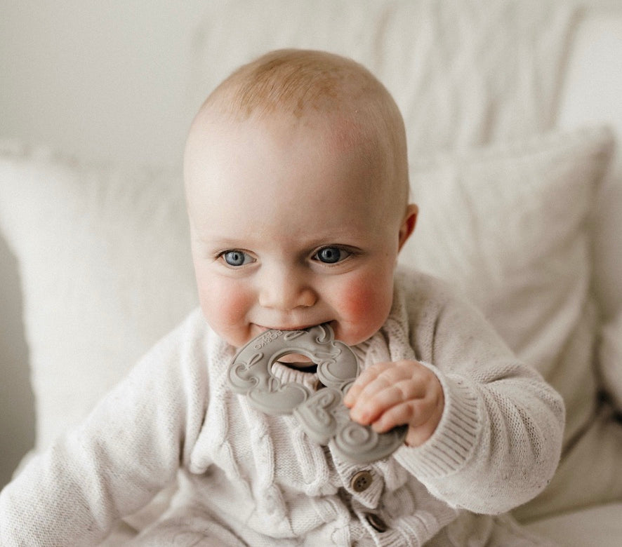 Tiki, Tiki teether, Teether, Baby teether, Maori baby teether, maori teether, easy to hold, food grade silicone, bpa free, phthalate free, babies, teething, cultural baby products