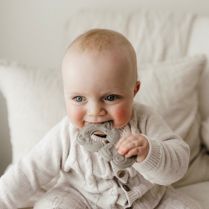 Tiki, Tiki teether, Teether, Baby teether, Maori baby teether, maori teether, easy to hold, food grade silicone, bpa free, phthalate free, babies, teething, cultural baby products