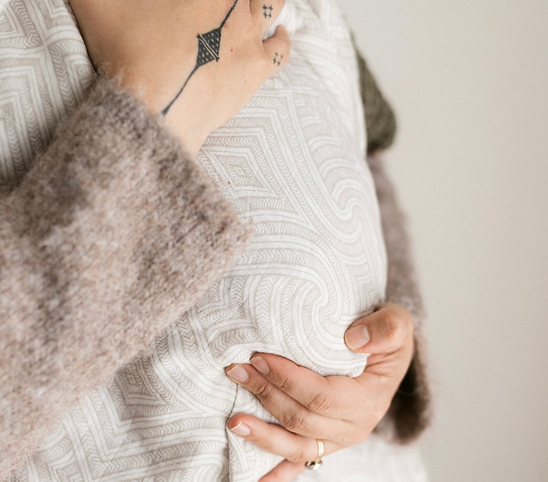 Māori baby, maori, cultural baby, baby wrap, pepe wrap, pēpi wrap, swaddle, feeding cover, nursing cover, shade cloth, baby shade cloth, light baby blanket, bamboo and cotton blend, cultural baby, burp cloth, Māori pēpi wrap