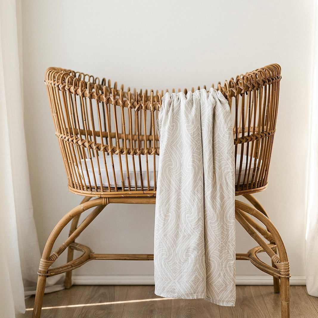 Māori baby, maori, cultural baby, baby wrap, pepe wrap, pēpi wrap, swaddle, feeding cover, nursing cover, shade cloth, baby shade cloth, light baby blanket, bamboo and cotton blend, cultural baby, burp cloth, Māori pēpi wrap