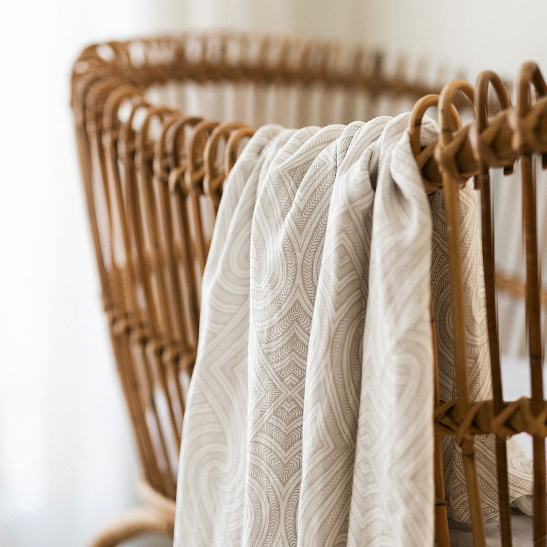 Māori baby, maori, cultural baby, baby wrap, pepe wrap, pēpi wrap, swaddle, feeding cover, nursing cover, shade cloth, baby shade cloth, light baby blanket, bamboo and cotton blend, cultural baby, burp cloth, Māori pēpi wrap