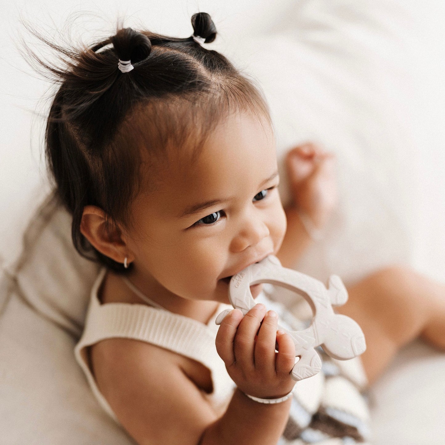 Polynesian Turtle Teether | Latte