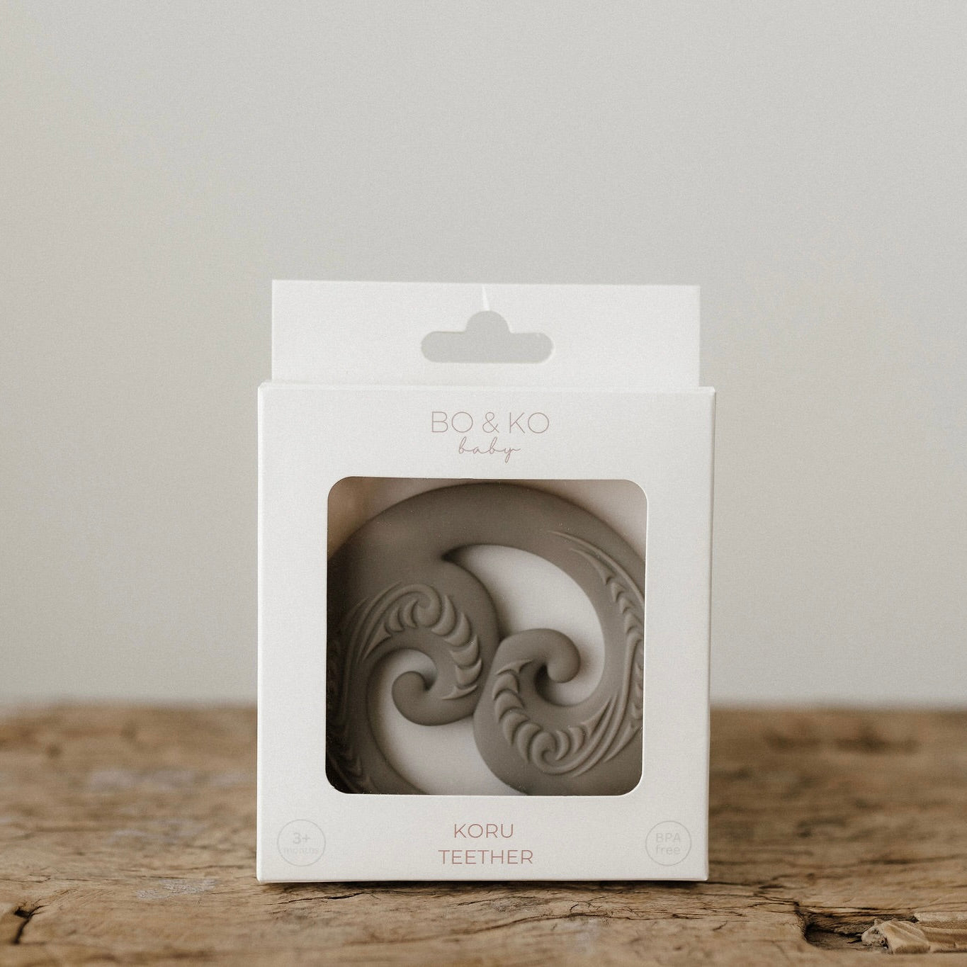 koru, baby toy, koru teether, Teether, Baby teether, Maori baby teether, maori teether, easy to hold, food grade silicone, bpa free, phthalate free, babies, teething, cultural baby products