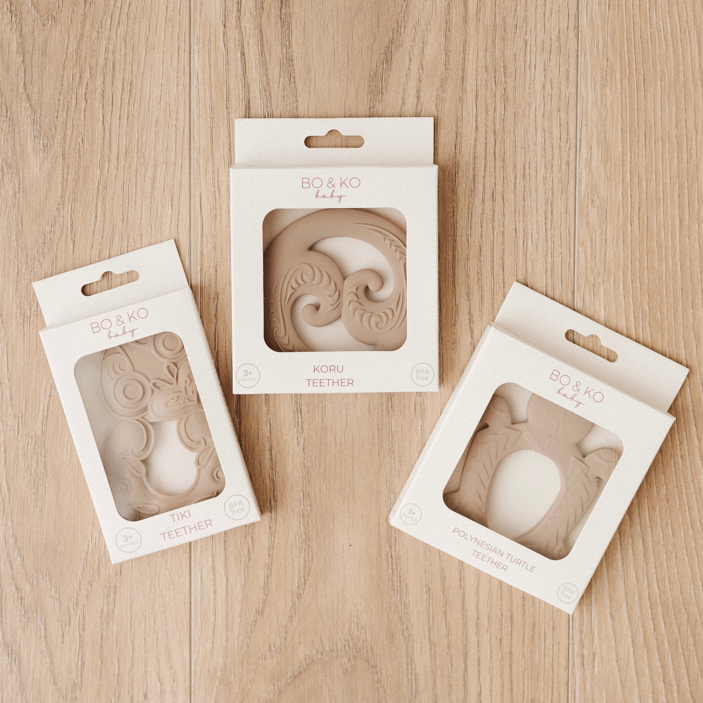 Polynesian Turtle Teether | Latte