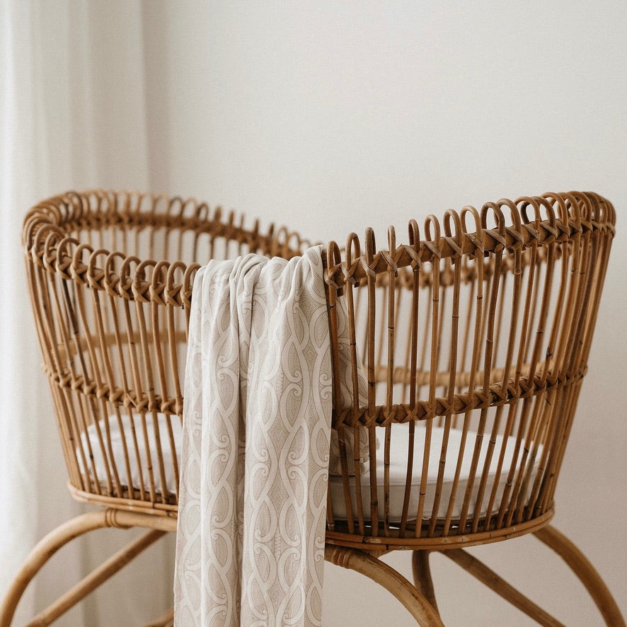 Māori baby, maori, cultural baby, baby wrap, pepe wrap, pēpi wrap, swaddle, feeding cover, nursing cover, shade cloth, baby shade cloth, light baby blanket, bamboo and cotton blend, cultural baby, burp cloth, Māori pēpi wrap