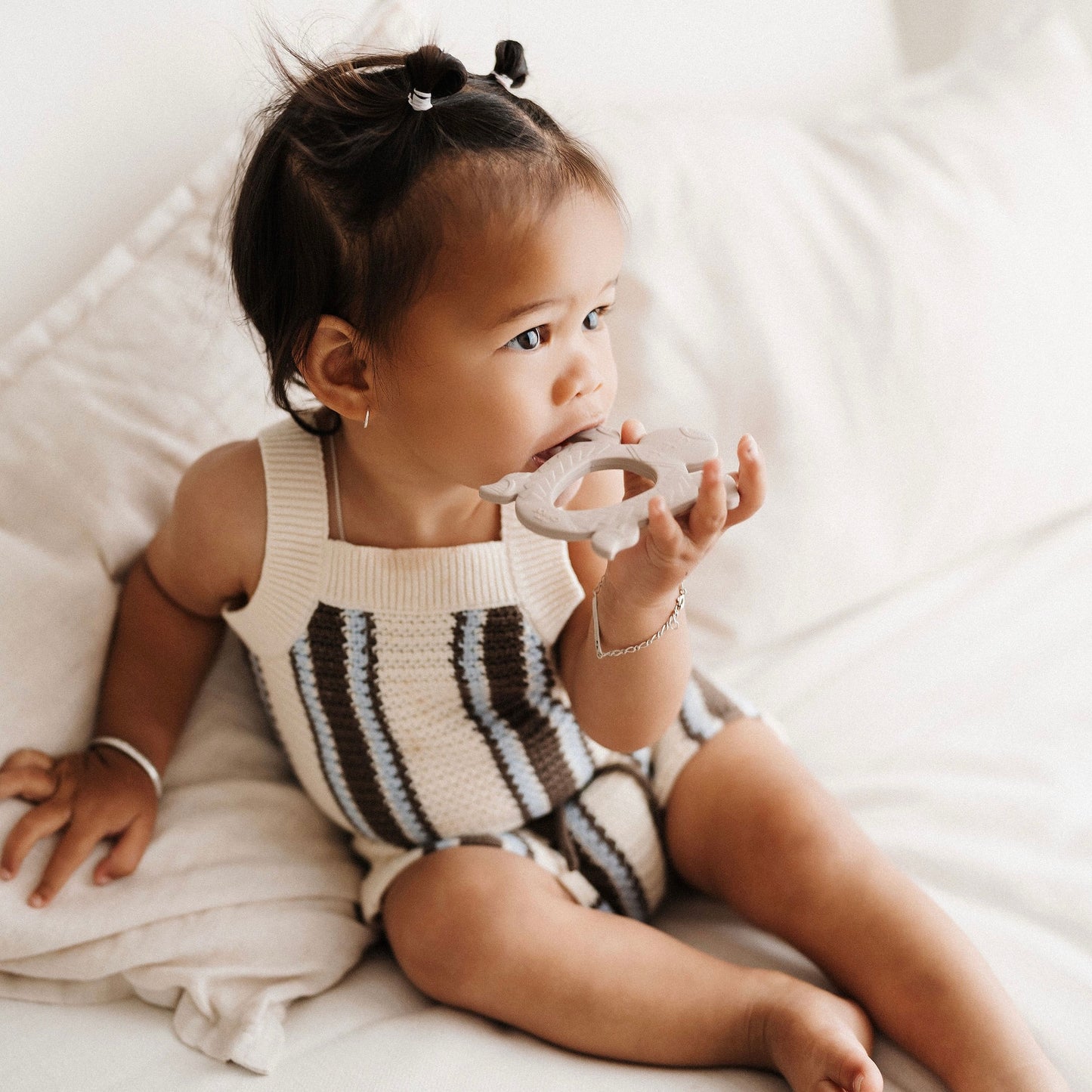 Polynesian Turtle Teether | Latte