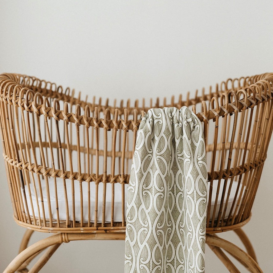Māori baby, maori, cultural baby, baby wrap, pepe wrap, pēpi wrap, swaddle, feeding cover, nursing cover, shade cloth, baby shade cloth, light baby blanket, bamboo and cotton blend, cultural baby, burp cloth, Māori pēpi wrap
