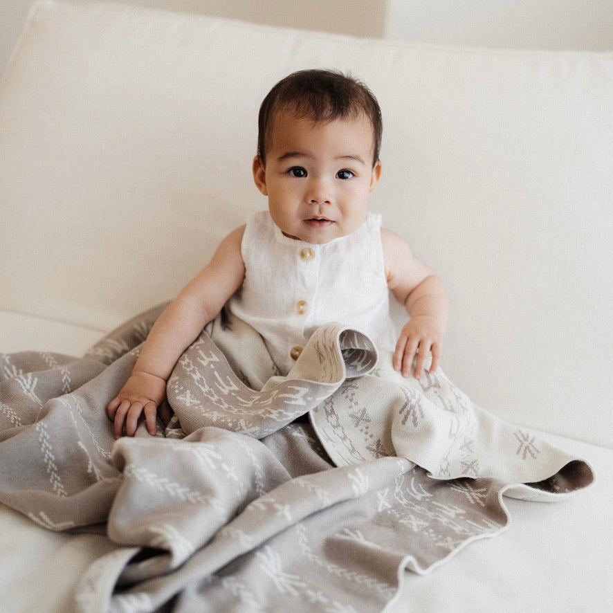 GOTS certified organic cotton, Baby blanket, poly baby blanket, baby, pacific island baby blanket, warm blanket, Neutral Blanket, beige, pram blanket, paraikete, heirloom blanket, organic cotton, woven, pēpi, baby, pepe, samoan baby, tongan baby, cook island baby, niue baby, fiji baby, island baby, nesian baby, polynesian baby, polynesian baby blanket, cultural baby blanket, pacific island baby products