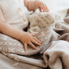 GOTS certified organic cotton, Baby blanket, poly baby blanket, baby, pacific island baby blanket, warm blanket, Neutral Blanket, beige, pram blanket, paraikete, heirloom blanket, organic cotton, woven, pēpi, baby, pepe, samoan baby, tongan baby, cook island baby, niue baby, fiji baby, island baby, nesian baby, polynesian baby, polynesian baby blanket, cultural baby blanket, pacific island baby products