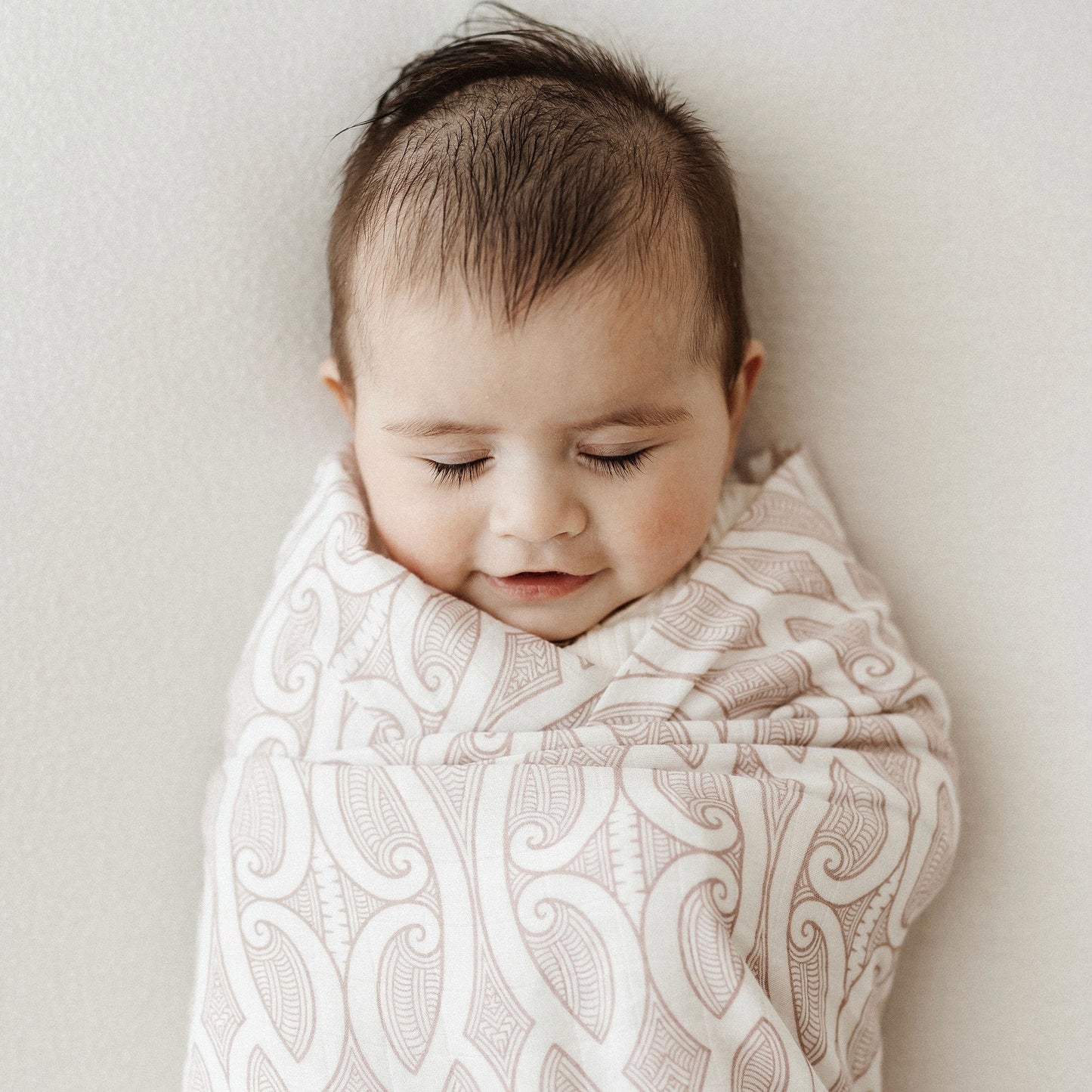 Māori baby, maori, cultural baby, baby wrap, pepe wrap, pēpi wrap, swaddle, feeding cover, nursing cover, shade cloth, baby shade cloth, light baby blanket, bamboo and cotton blend, cultural baby, burp cloth, Māori pēpi wrap