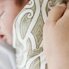 Māori baby, maori, cultural baby, baby wrap, pepe wrap, pēpi wrap, swaddle, feeding cover, nursing cover, shade cloth, baby shade cloth, light baby blanket, bamboo and cotton blend, cultural baby, burp cloth, Māori pēpi wrap
