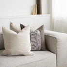 linen cushion, cushion, feather filled, goose feather, duck feather cushion, Māori cushion, Māori decor, home decor, kainga, kãinga, Māori, Maori, home styling, contemporary decor, indigenous decor, flax linen cushion, European flax linen cushion, embroidery, embroided cushion