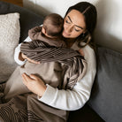 GOTS certified organic cotton, Baby blanket, maori baby blanket, Māori baby, Māori baby blanket, warm blanket, Neutral Blanket, beige, pram blanket, paraikete, heirloom blanket, organic cotton, woven, pēpi, baby, pepe, brown blanket, brown baby blanket, māori 