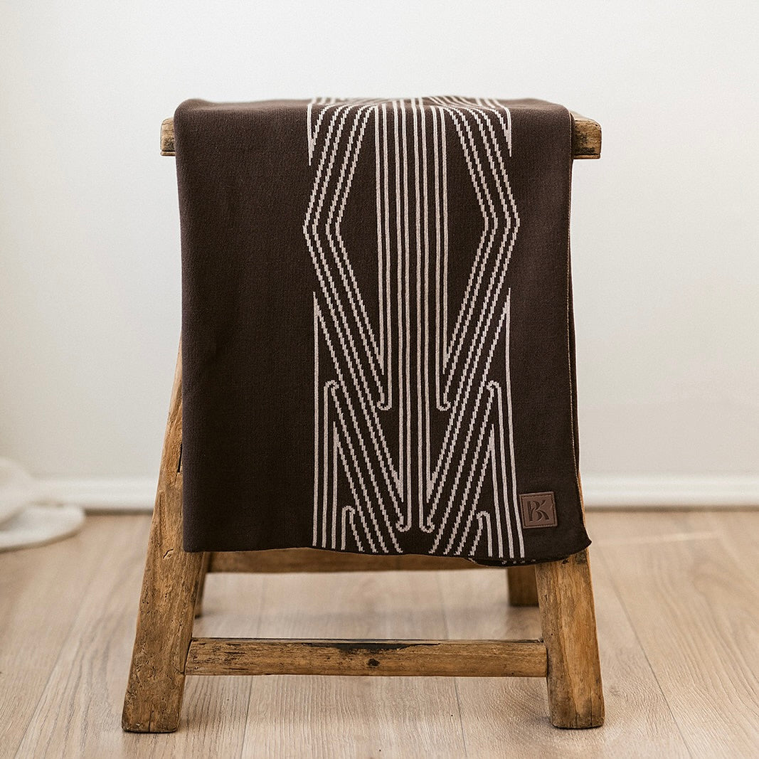 GOTS certified organic cotton, Baby blanket, maori baby blanket, Māori baby, Māori baby blanket, warm blanket, Neutral Blanket, beige, pram blanket, paraikete, heirloom blanket, organic cotton, woven, pēpi, baby, pepe, brown blanket, brown baby blanket, māori 