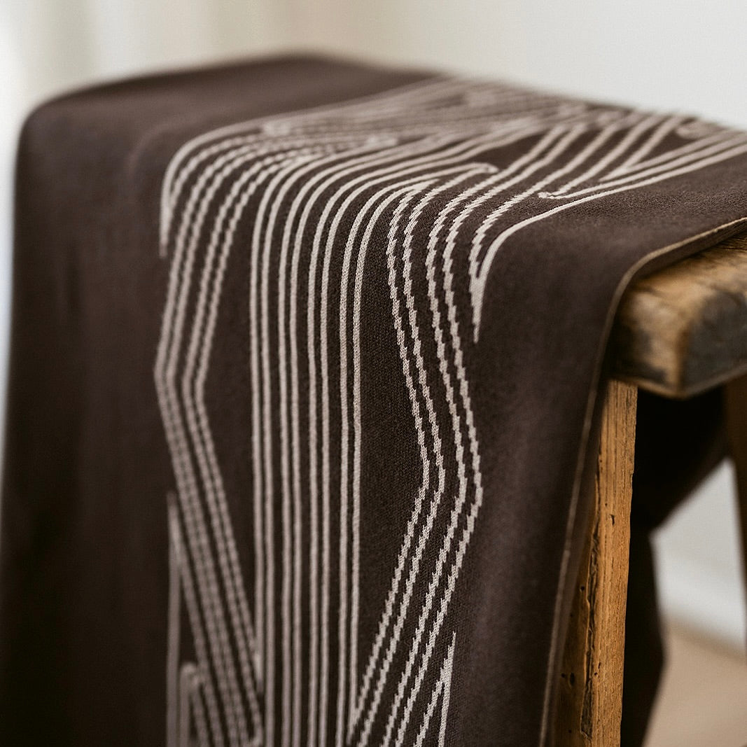 GOTS certified organic cotton, Baby blanket, maori baby blanket, Māori baby, Māori baby blanket, warm blanket, Neutral Blanket, beige, pram blanket, paraikete, heirloom blanket, organic cotton, woven, pēpi, baby, pepe, brown blanket, brown baby blanket, māori 
