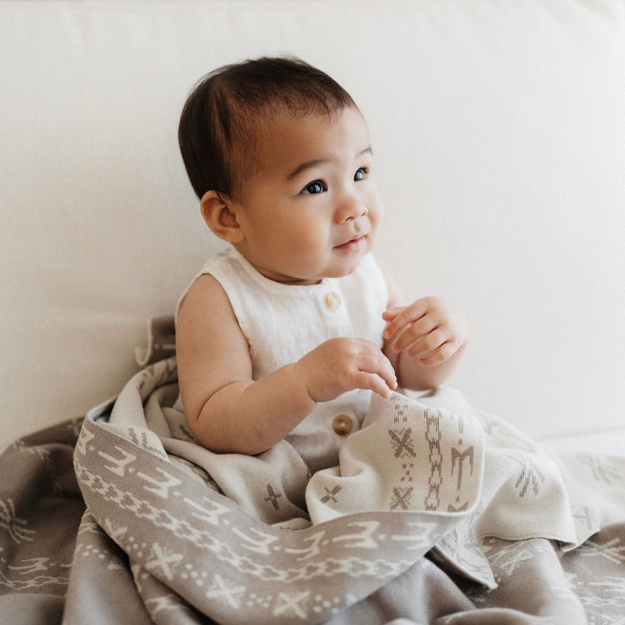 GOTS certified organic cotton, Baby blanket, poly baby blanket, baby, pacific island baby blanket, warm blanket, Neutral Blanket, beige, pram blanket, paraikete, heirloom blanket, organic cotton, woven, pēpi, baby, pepe, samoan baby, tongan baby, cook island baby, niue baby, fiji baby, island baby, nesian baby, polynesian baby, polynesian baby blanket, cultural baby blanket, pacific island baby products